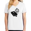 1-DAY RUSH NO MINIMUM Ladies V-Neck Short Sleeve T-Shirt Thumbnail