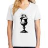 1-DAY RUSH NO MINIMUM Ladies V-Neck Short Sleeve T-Shirt Thumbnail