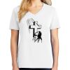 1-DAY RUSH NO MINIMUM Ladies V-Neck Short Sleeve T-Shirt Thumbnail