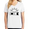 1-DAY RUSH NO MINIMUM Ladies V-Neck Short Sleeve T-Shirt Thumbnail