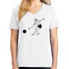 1-DAY RUSH NO MINIMUM Ladies V-Neck Short Sleeve T-Shirt Thumbnail