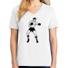 1-DAY RUSH NO MINIMUM Ladies V-Neck Short Sleeve T-Shirt Thumbnail