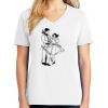 1-DAY RUSH NO MINIMUM Ladies V-Neck Short Sleeve T-Shirt Thumbnail