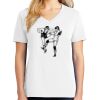 1-DAY RUSH NO MINIMUM Ladies V-Neck Short Sleeve T-Shirt Thumbnail