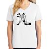 1-DAY RUSH NO MINIMUM Ladies V-Neck Short Sleeve T-Shirt Thumbnail