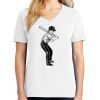 1-DAY RUSH NO MINIMUM Ladies V-Neck Short Sleeve T-Shirt Thumbnail