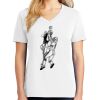 1-DAY RUSH NO MINIMUM Ladies V-Neck Short Sleeve T-Shirt Thumbnail