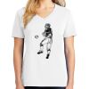 1-DAY RUSH NO MINIMUM Ladies V-Neck Short Sleeve T-Shirt Thumbnail