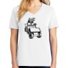 1-DAY RUSH NO MINIMUM Ladies V-Neck Short Sleeve T-Shirt Thumbnail