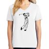 1-DAY RUSH NO MINIMUM Ladies V-Neck Short Sleeve T-Shirt Thumbnail