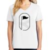 1-DAY RUSH NO MINIMUM Ladies V-Neck Short Sleeve T-Shirt Thumbnail