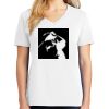 1-DAY RUSH NO MINIMUM Ladies V-Neck Short Sleeve T-Shirt Thumbnail