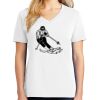 1-DAY RUSH NO MINIMUM Ladies V-Neck Short Sleeve T-Shirt Thumbnail