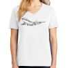 1-DAY RUSH NO MINIMUM Ladies V-Neck Short Sleeve T-Shirt Thumbnail