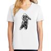 1-DAY RUSH NO MINIMUM Ladies V-Neck Short Sleeve T-Shirt Thumbnail