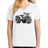 1-DAY RUSH NO MINIMUM Ladies V-Neck Short Sleeve T-Shirt Thumbnail