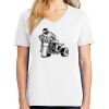 1-DAY RUSH NO MINIMUM Ladies V-Neck Short Sleeve T-Shirt Thumbnail