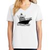 1-DAY RUSH NO MINIMUM Ladies V-Neck Short Sleeve T-Shirt Thumbnail