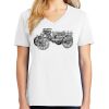 1-DAY RUSH NO MINIMUM Ladies V-Neck Short Sleeve T-Shirt Thumbnail