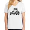 1-DAY RUSH NO MINIMUM Ladies V-Neck Short Sleeve T-Shirt Thumbnail