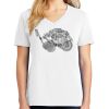 1-DAY RUSH NO MINIMUM Ladies V-Neck Short Sleeve T-Shirt Thumbnail