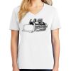 1-DAY RUSH NO MINIMUM Ladies V-Neck Short Sleeve T-Shirt Thumbnail