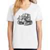 1-DAY RUSH NO MINIMUM Ladies V-Neck Short Sleeve T-Shirt Thumbnail