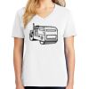 1-DAY RUSH NO MINIMUM Ladies V-Neck Short Sleeve T-Shirt Thumbnail