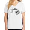 1-DAY RUSH NO MINIMUM Ladies V-Neck Short Sleeve T-Shirt Thumbnail