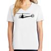 1-DAY RUSH NO MINIMUM Ladies V-Neck Short Sleeve T-Shirt Thumbnail