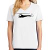 1-DAY RUSH NO MINIMUM Ladies V-Neck Short Sleeve T-Shirt Thumbnail