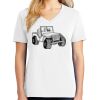 1-DAY RUSH NO MINIMUM Ladies V-Neck Short Sleeve T-Shirt Thumbnail