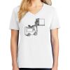 1-DAY RUSH NO MINIMUM Ladies V-Neck Short Sleeve T-Shirt Thumbnail