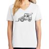 1-DAY RUSH NO MINIMUM Ladies V-Neck Short Sleeve T-Shirt Thumbnail