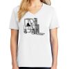 1-DAY RUSH NO MINIMUM Ladies V-Neck Short Sleeve T-Shirt Thumbnail