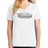 1-DAY RUSH NO MINIMUM Ladies V-Neck Short Sleeve T-Shirt Thumbnail