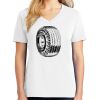 1-DAY RUSH NO MINIMUM Ladies V-Neck Short Sleeve T-Shirt Thumbnail