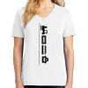 1-DAY RUSH NO MINIMUM Ladies V-Neck Short Sleeve T-Shirt Thumbnail