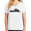 1-DAY RUSH NO MINIMUM Ladies V-Neck Short Sleeve T-Shirt Thumbnail