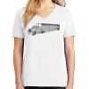 1-DAY RUSH NO MINIMUM Ladies V-Neck Short Sleeve T-Shirt Thumbnail