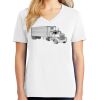 1-DAY RUSH NO MINIMUM Ladies V-Neck Short Sleeve T-Shirt Thumbnail