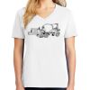 1-DAY RUSH NO MINIMUM Ladies V-Neck Short Sleeve T-Shirt Thumbnail