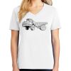 1-DAY RUSH NO MINIMUM Ladies V-Neck Short Sleeve T-Shirt Thumbnail