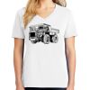 1-DAY RUSH NO MINIMUM Ladies V-Neck Short Sleeve T-Shirt Thumbnail