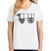 1-DAY RUSH NO MINIMUM Ladies V-Neck Short Sleeve T-Shirt Thumbnail