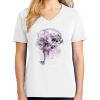 1-DAY RUSH NO MINIMUM Ladies V-Neck Short Sleeve T-Shirt Thumbnail