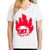 1-DAY RUSH NO MINIMUM Ladies V-Neck Short Sleeve T-Shirt Thumbnail