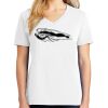 1-DAY RUSH NO MINIMUM Ladies V-Neck Short Sleeve T-Shirt Thumbnail