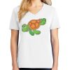 1-DAY RUSH NO MINIMUM Ladies V-Neck Short Sleeve T-Shirt Thumbnail