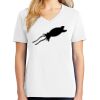 1-DAY RUSH NO MINIMUM Ladies V-Neck Short Sleeve T-Shirt Thumbnail